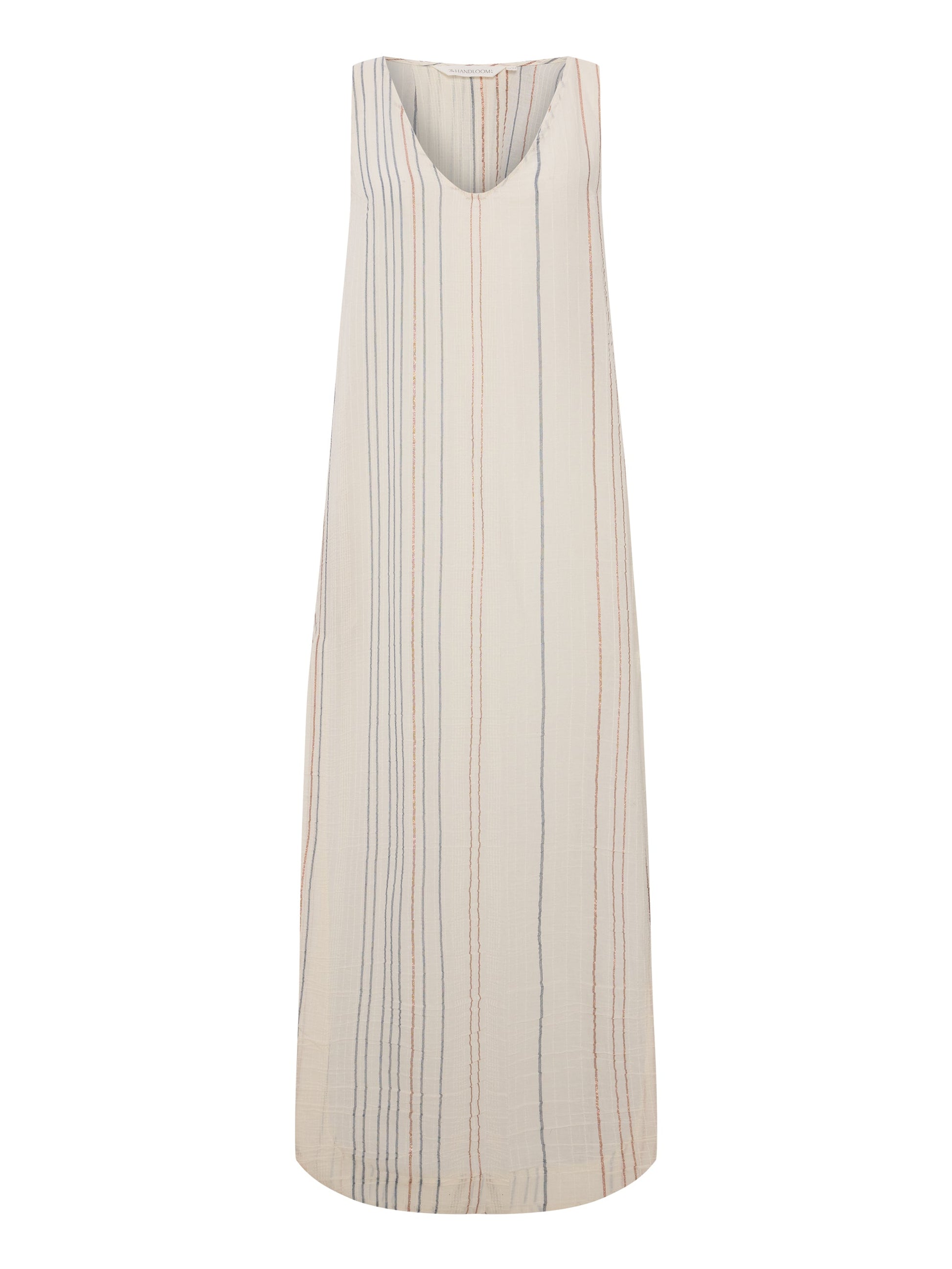 Day Break Dress - Natural With Stripes
