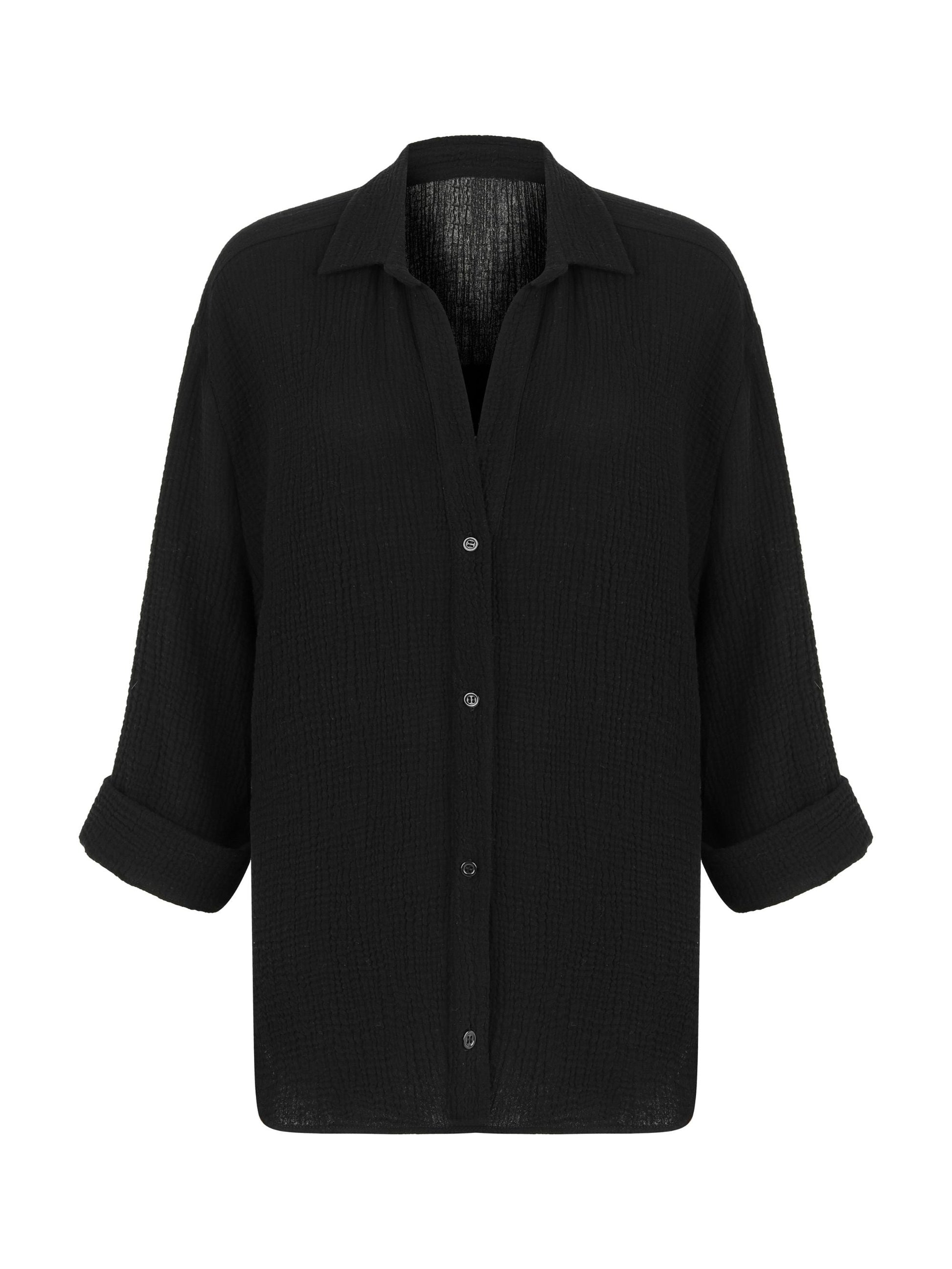 Echo Maxi Shirt - Black