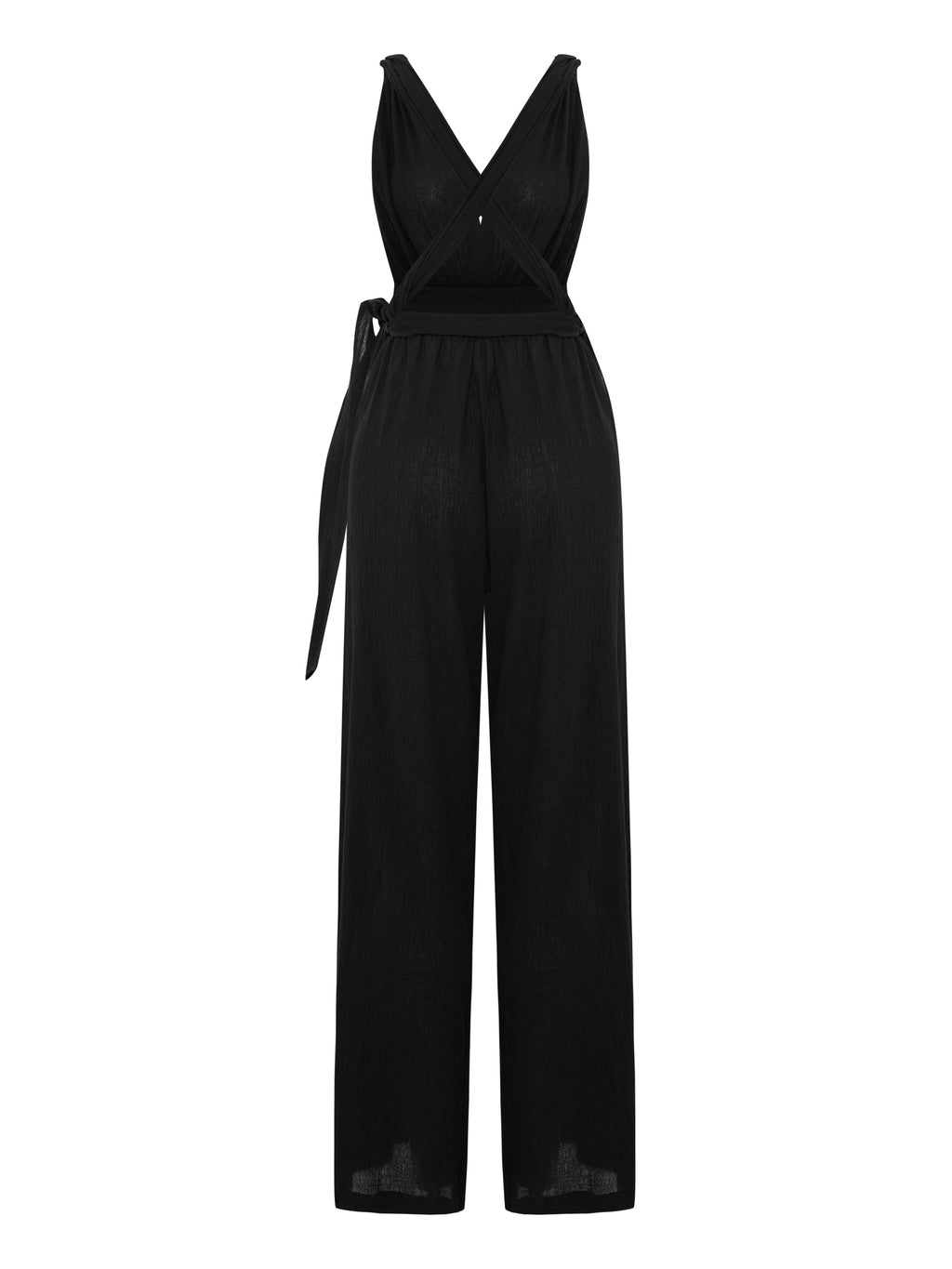 Wrap Your Way Jumpsuit - Black