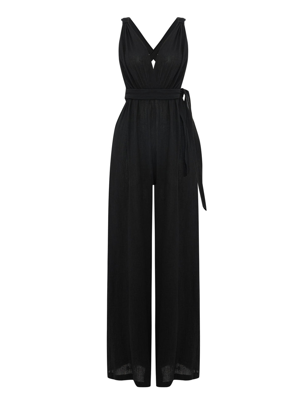 Wrap Your Way Jumpsuit - Black