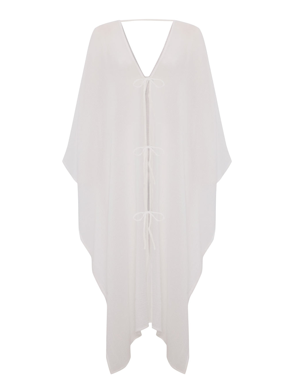Bodrum Ties Kaftan - White