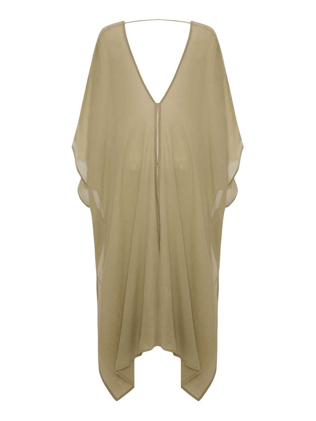 Bodrum Ties Kaftan - Khaki Green