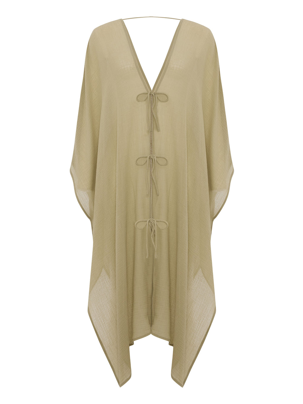 Bodrum Ties Kaftan - Khaki Green