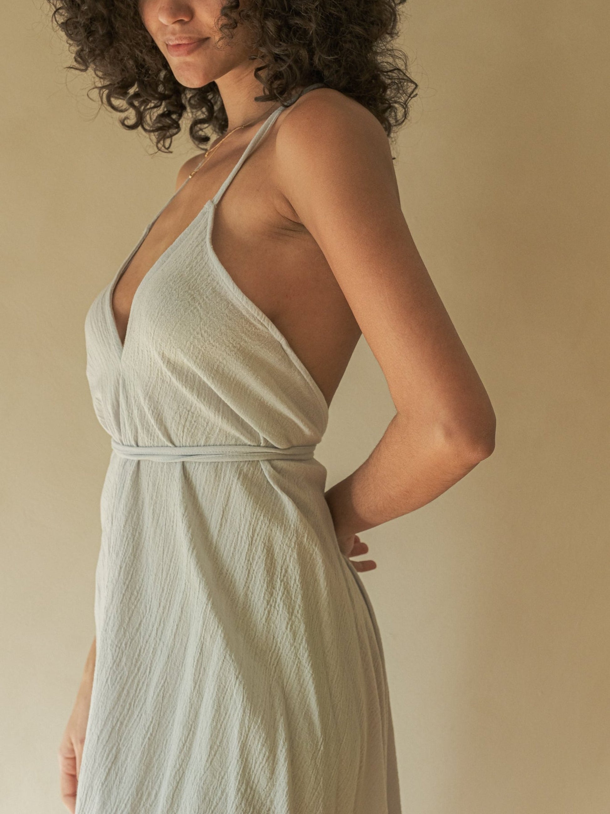 Sage Maxi Dress - Baby Blue