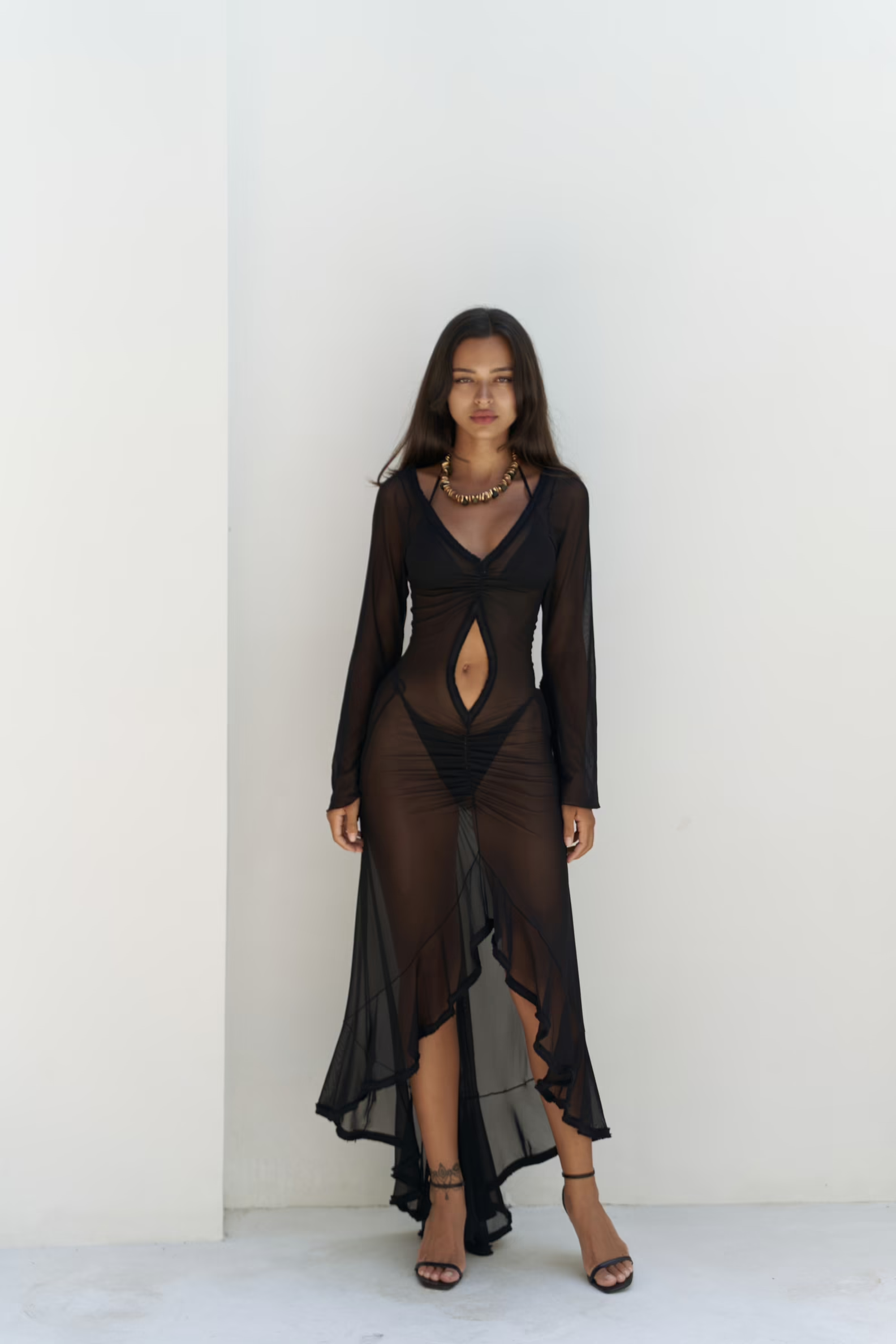 Black Sexy Elegant Maxi Slip Dress